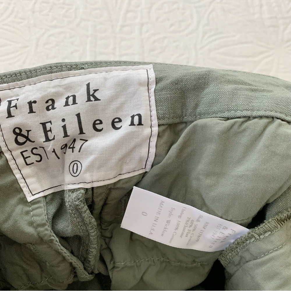 Frank & Eileen Cotton-Flax Wicklow‎ Trousers, Rosemary - Picture 8 of 8